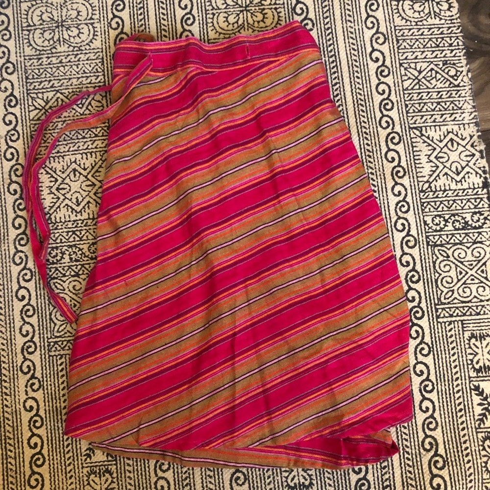 Indian-style wrap around skirt